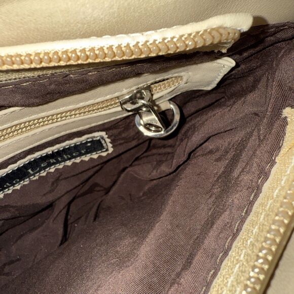 Coronado Leather Concealed Carry Purse Lock w/ 2 Keys Hobo Tan Zipper Pocket EUC - Picture 7 of 16